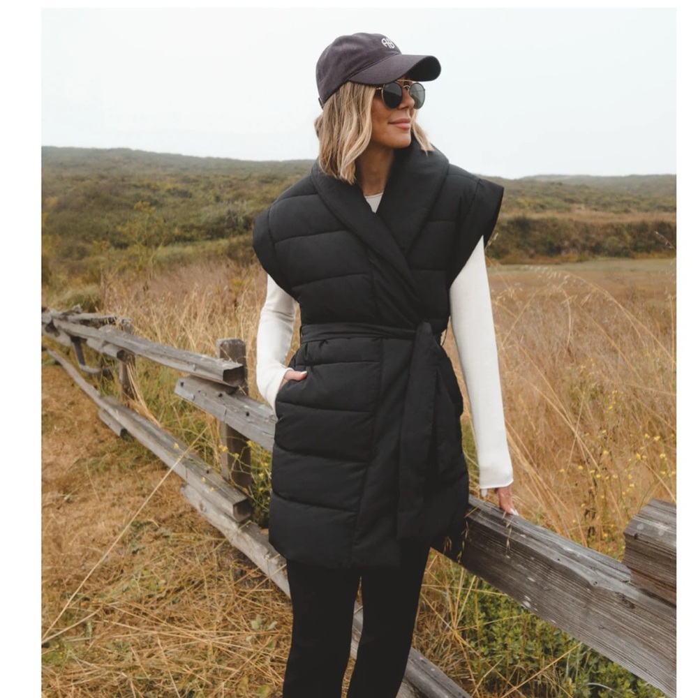 SPLENDID X @CELLAJANEBLOG LONG PUFFER VEST